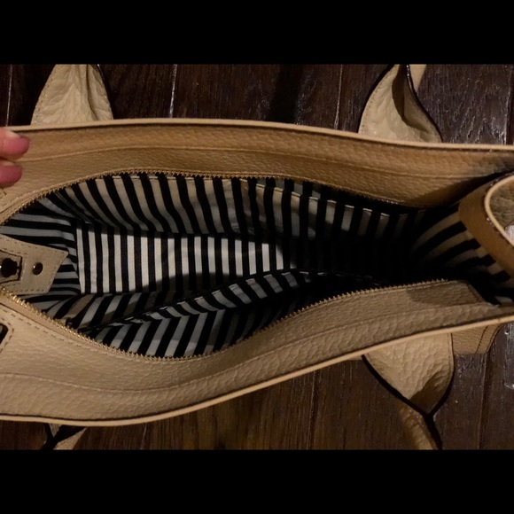 Kate Spade Cream Leather Tassel Tote - Picture 3 of 5